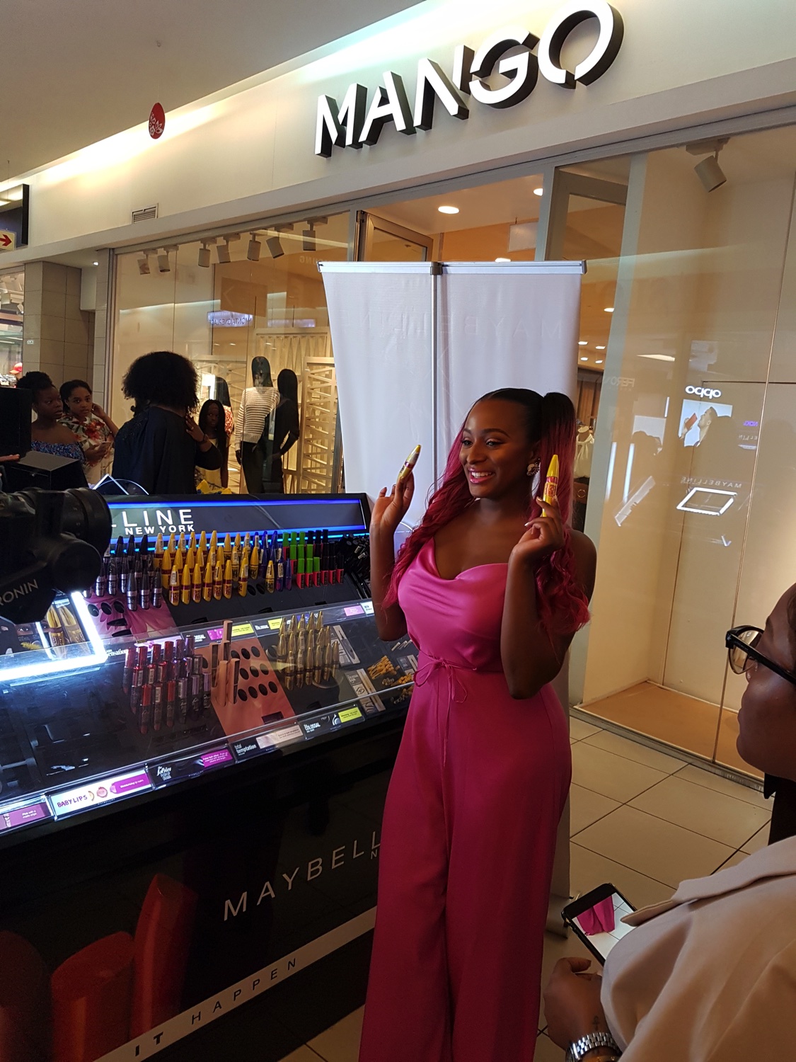 jaiyeorie + #MaybellinexCuppyLive DJ Cuppy Parties with @Maybelline Customers in Nigeria at  Ikeja City Mall, Lagos @cuppymusic 