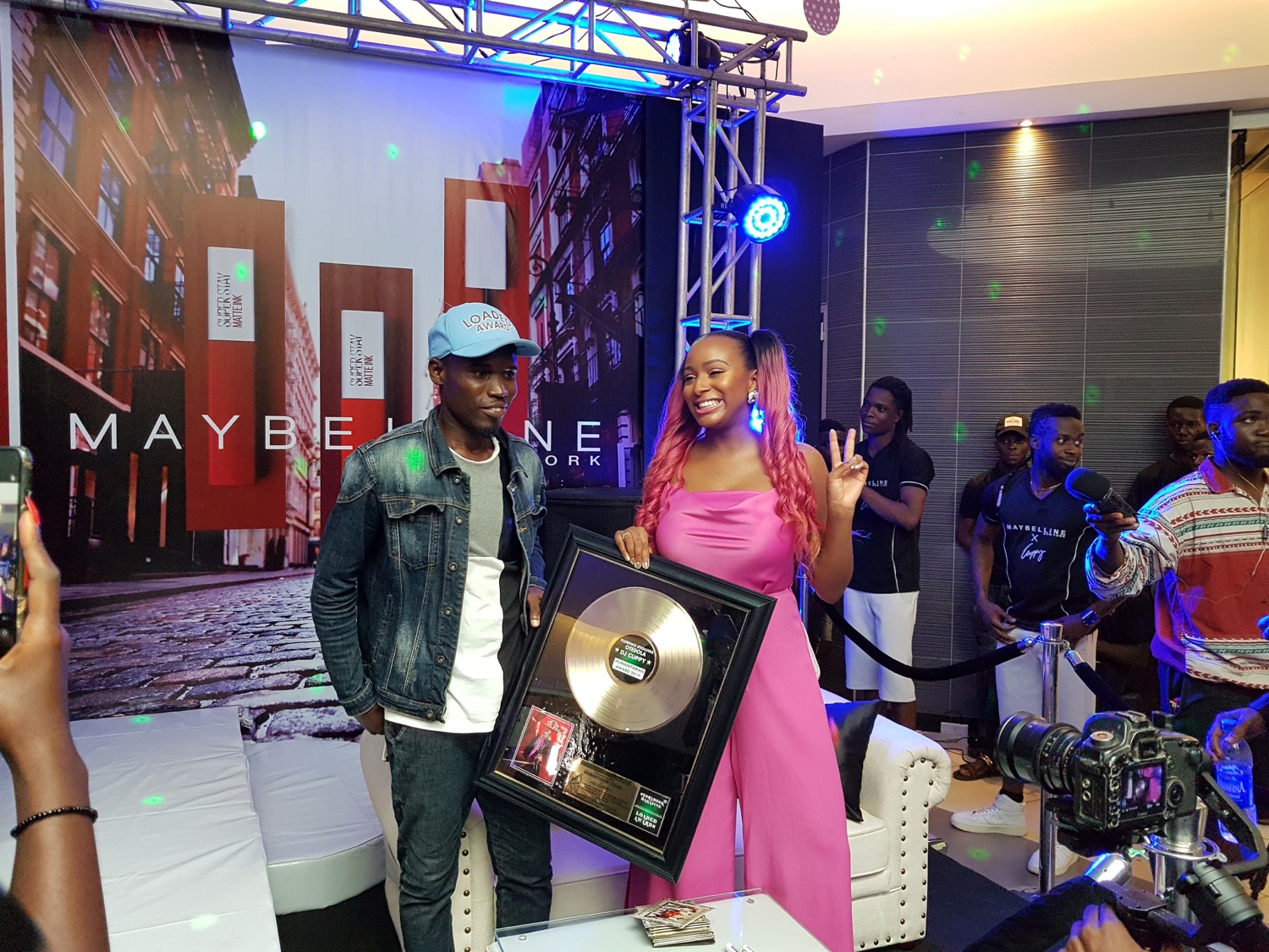 jaiyeorie + #MaybellinexCuppyLive DJ Cuppy Parties with @Maybelline Customers in Nigeria at  Ikeja City Mall, Lagos @cuppymusic 