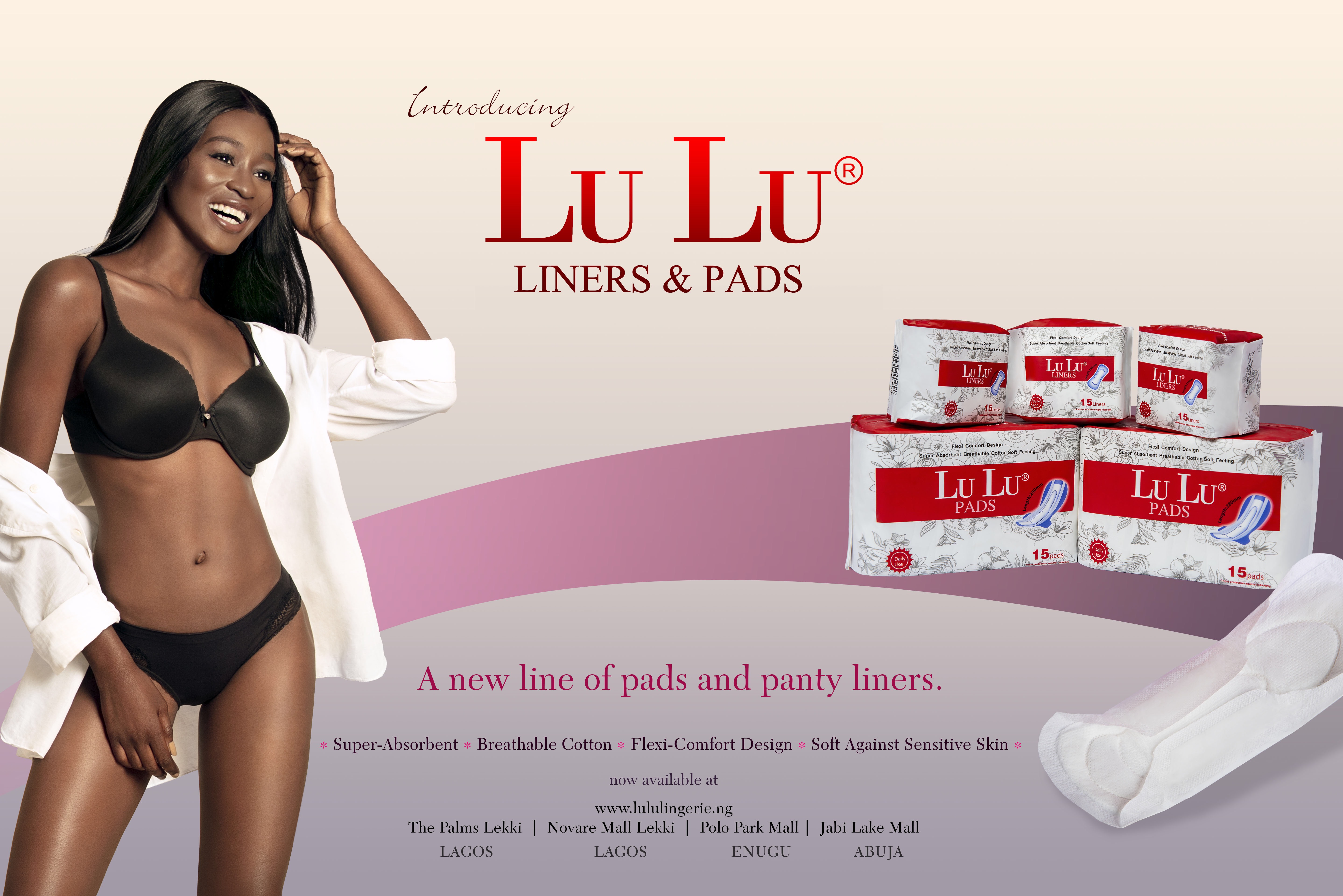 Hello Ladies, You deserve to Feel Comfortable in LuLu's New Pads & Panty  Liners