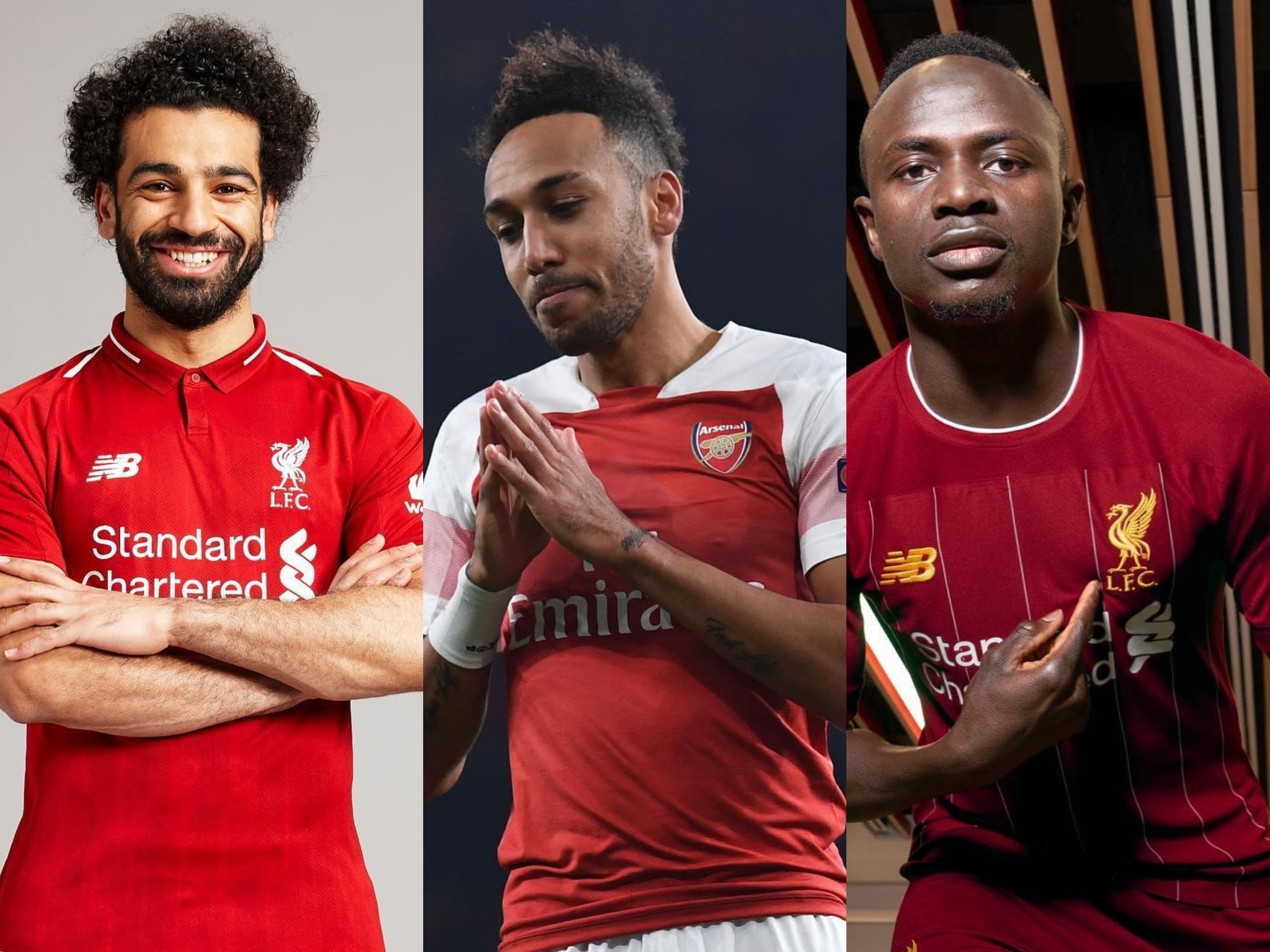 Salah, Mané e Aubameyang são os finalistas do prêmio melhor