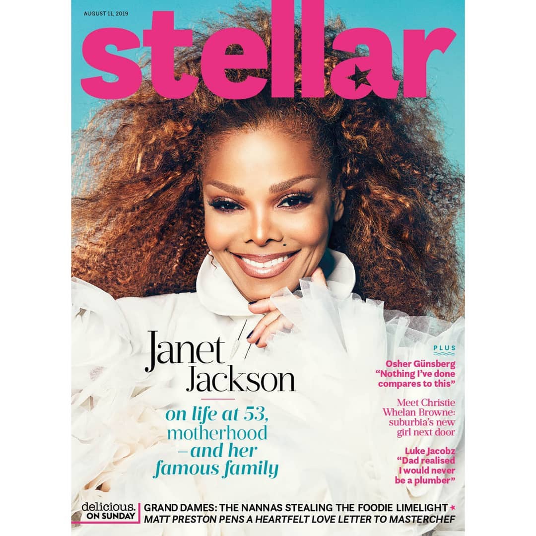 Janet Jackson on Stellar Magazine