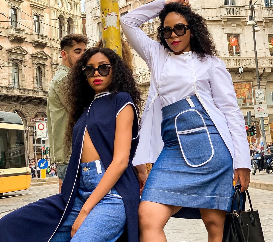 SA Influencers Blue & Brown Mbombo Were at Milan Fashion Week Strictly ...