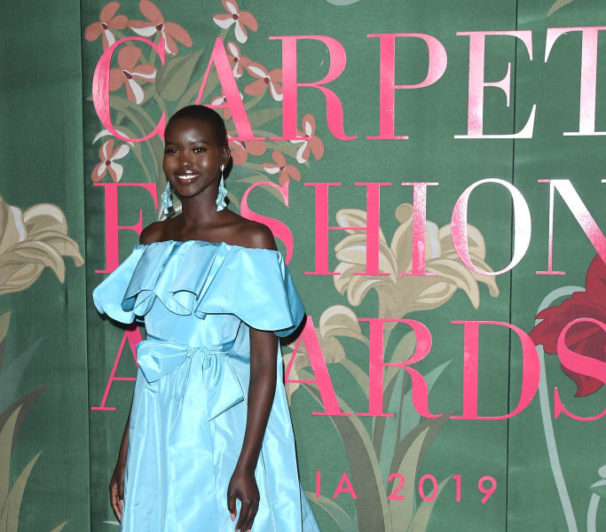 Adut Akech Makes a Case for Sustainable Fashion at The Green Carpet ...