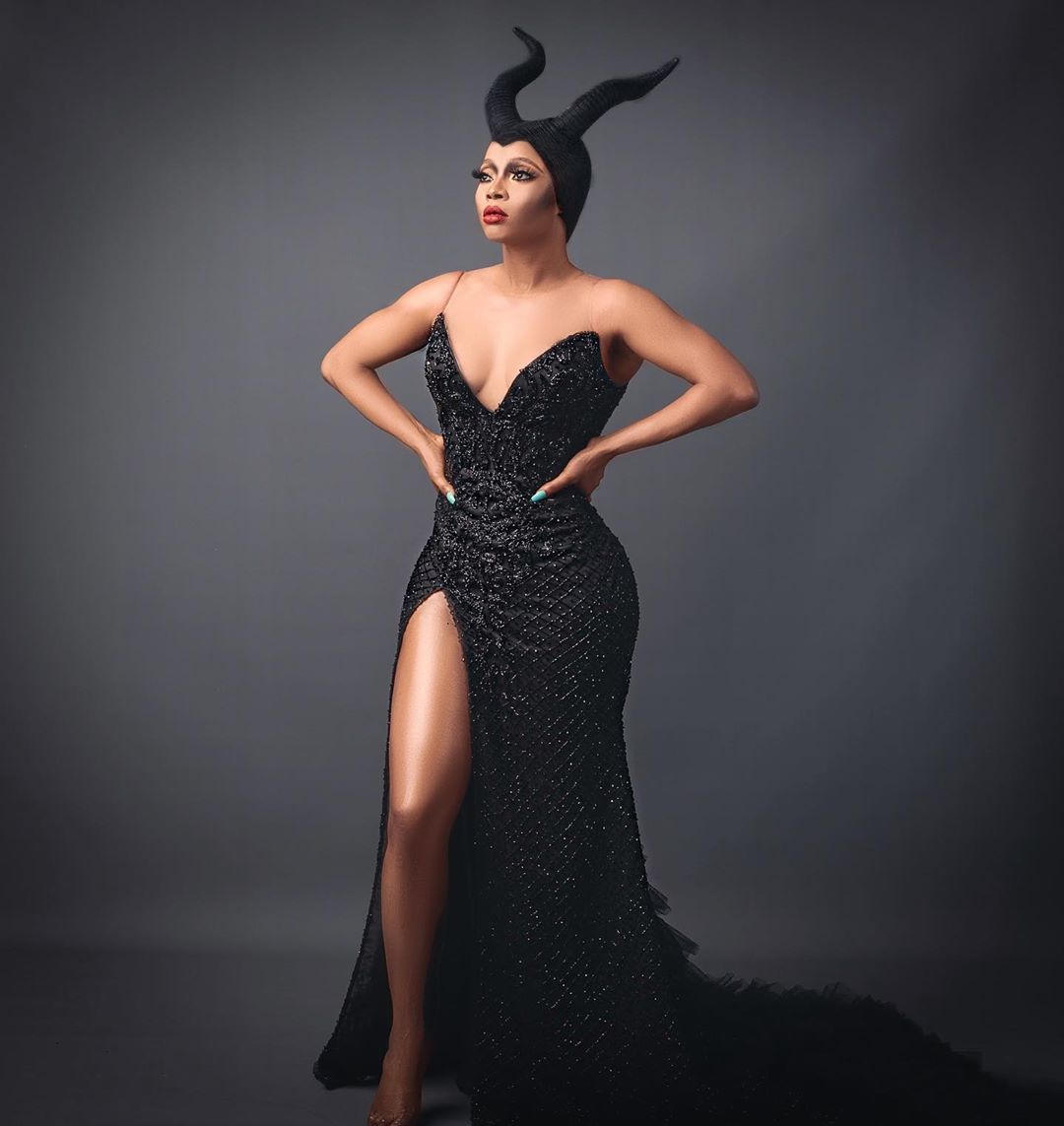 Did Toke Makinwa Nail her Maleficent Inspired Halloween Costume BellaNaija