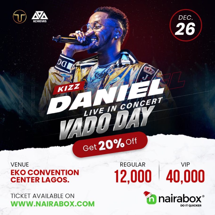 Here's How You can get Tickets to Kizz Daniel Live in Concert at 20