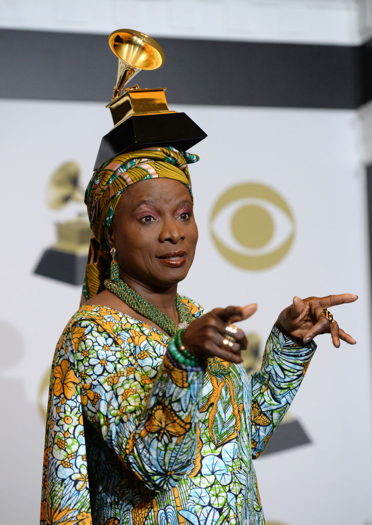 This is for Burna Boy" Check out the Sweet Moment Angelique Kidjo Dedicated  her Grammy to the African Giant ? | BellaNaija