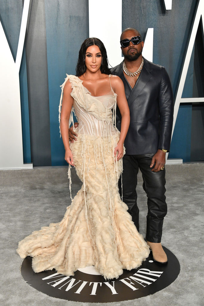 Kim Kardashian & Kanye West Attend Vanity Fair Oscars After-Party