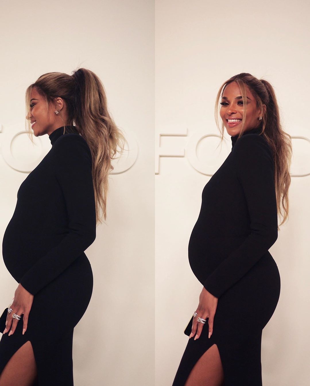 We're Loving Ciara's Pregnancy Glow at the Tom Ford Fashion Show