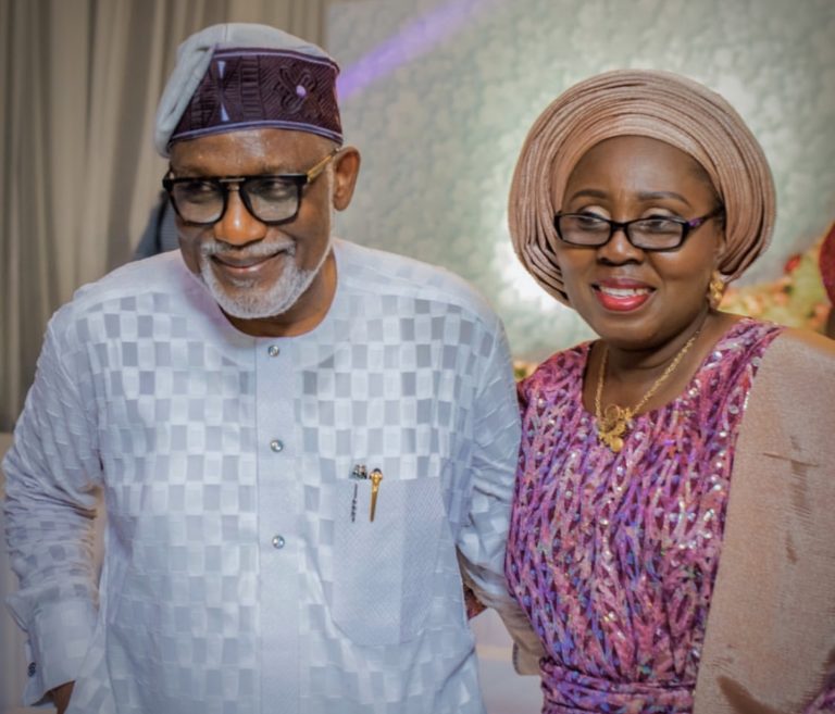 Rotimi Akeredolu & his Wife Betty Throw it Back to Celebrate their 39th