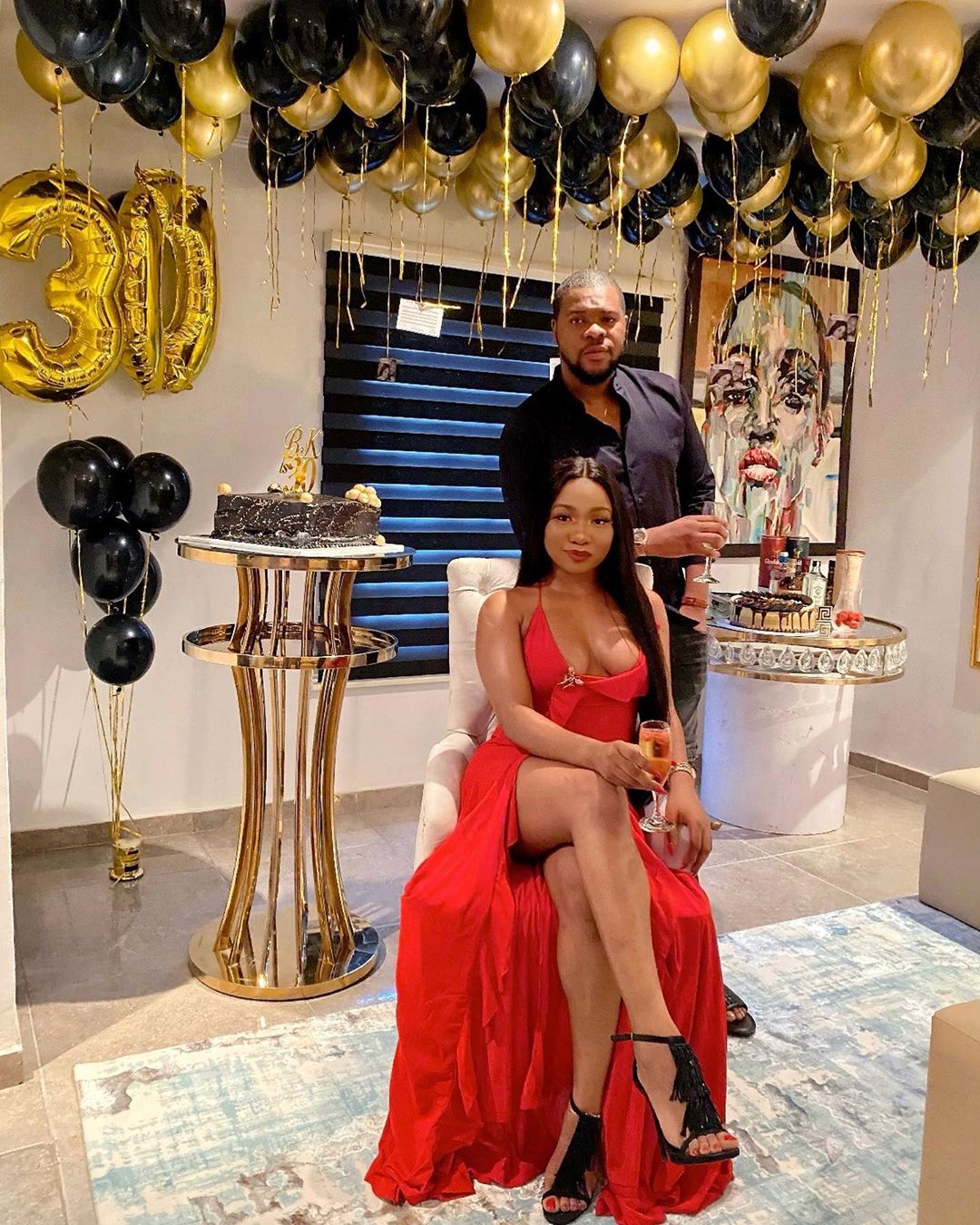 Mo'Cheddah Ensured her Husband Bukunyi had the Best Surprise 30th Birthday Party ?