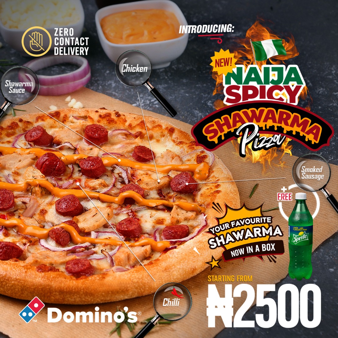 The New Domino’s Shawarma Roll And Pizza Has The Real Naija