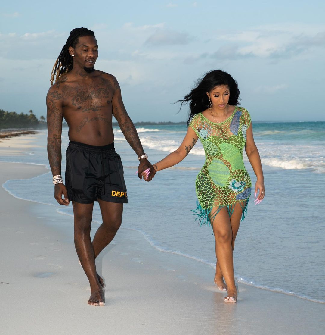 Love Beach And Fun Cardi B And Offset Are Having A Lovely Baecation Bellanaija
