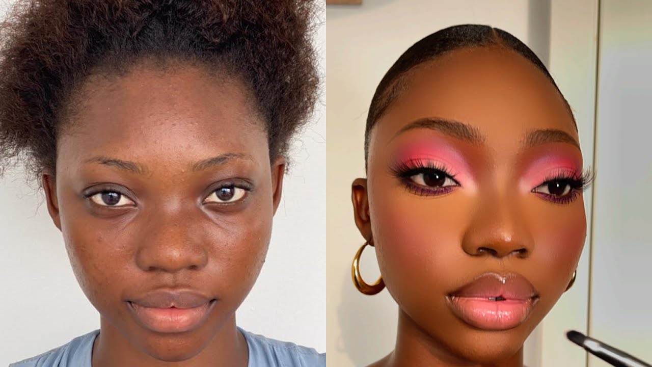 sammen Somatisk celle Skilt Dodos Uvieghara's Pink Eyeshadow Makeup Tutorial is Just Right for  Valentines | BellaNaija