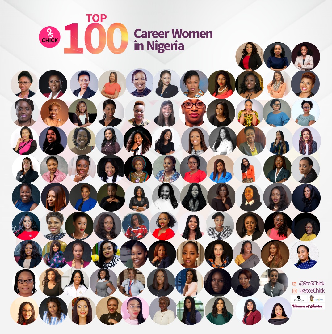 Here’s the 2021 List of 9to5Chick’s Top 100 Career Women in Nigeria