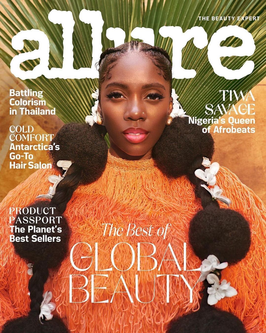 Tiwa Savage Covers Allure Magazine’s Latest Issue ‘The Best of Global Beauty’ issue.