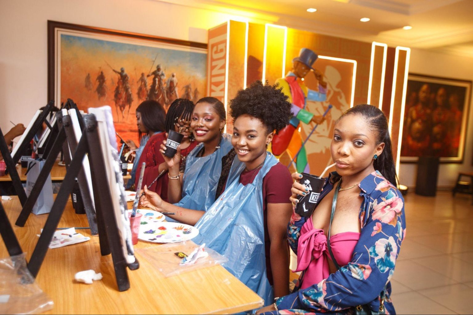 Your Look inside the Johnnie Walker Sip and Paint Highball Hangout in