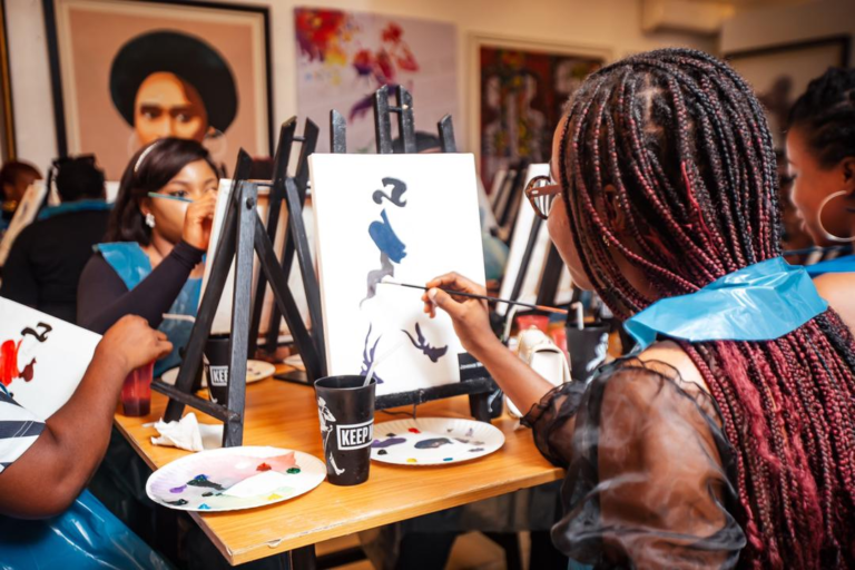Your Look inside the Johnnie Walker Sip and Paint Highball Hangout in