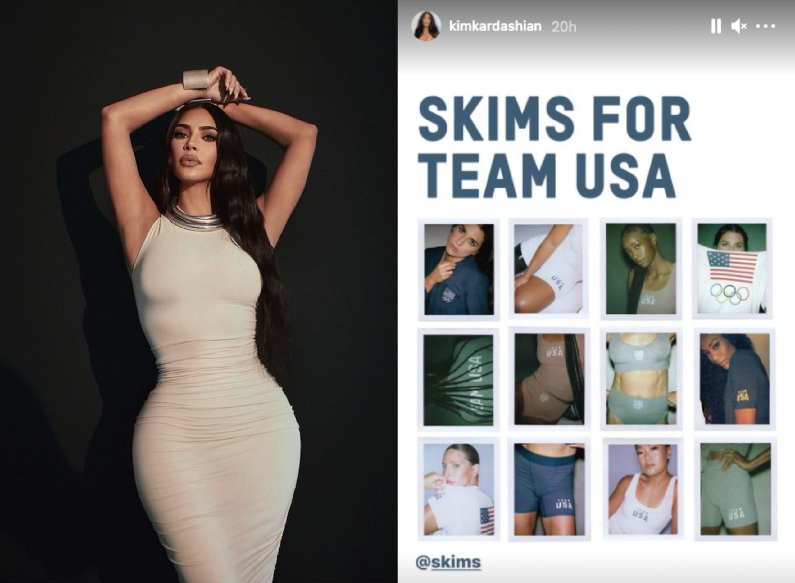 Kim Kardashian West's SKIMS is Heading to the Olympics
