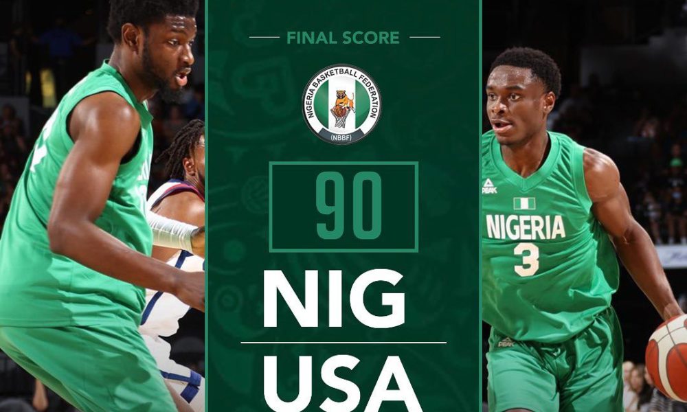 Nigeria S D Tigers Basketball Team Beats Usa Team With 90 87 At The Pre Olympic Opener Bellanaija