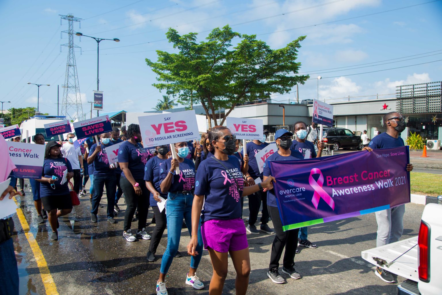 Evercare Hospital Lekki Holds its First Breast Cancer Awareness Walk ...
