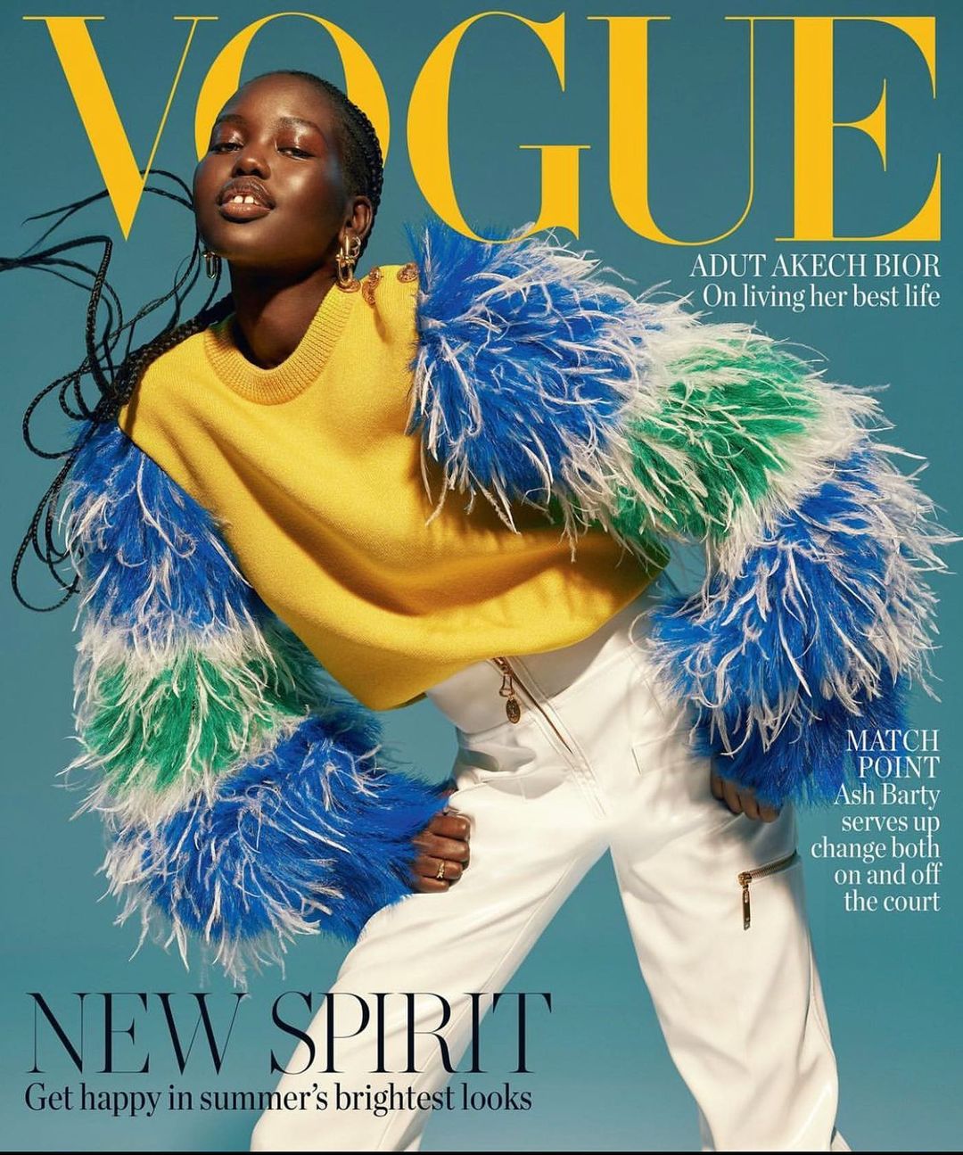 Adut Akech is the Epitome Flawless Beauty on the Cover of Vogue Australia's  Latest Issue