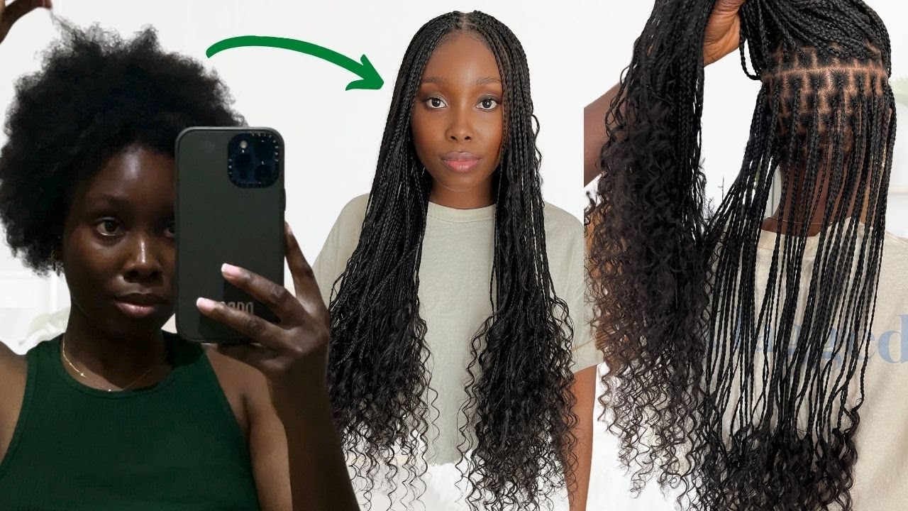 Yup, You Can Get the Goddess Knotless Braids with Your 4C Hair