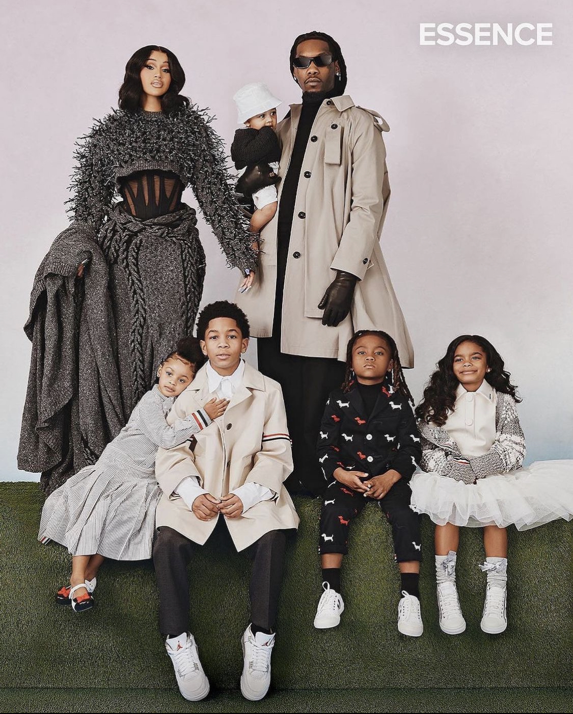 Offset, Cardi B & their Kids are “Rapped In Love” for Essence