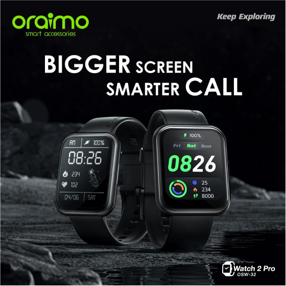 Oraimo Smart Watch 1.69'' Ips Screen Ip68 Waterproof | Konga Online Shopping