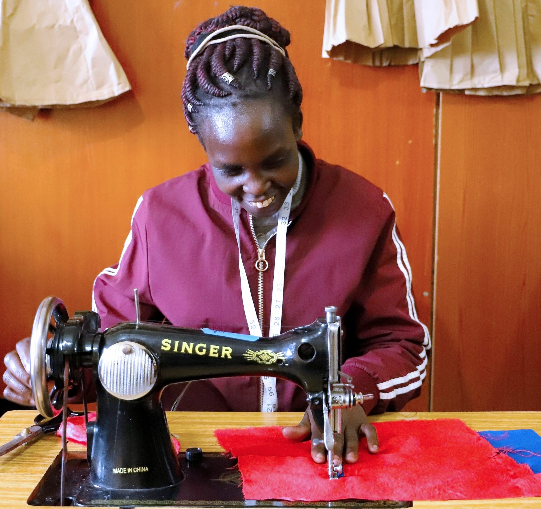 A tailoring programme in a Kenyan village has helped a group of women