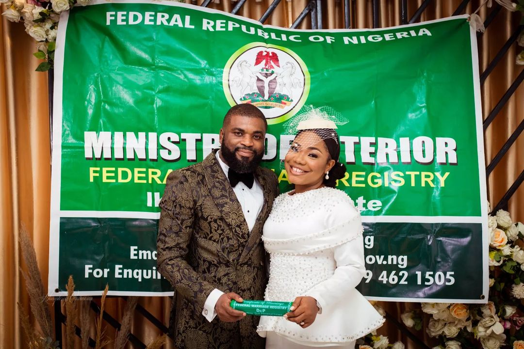 Mercy Chinwo and fiancé, Pastor Blessed tie the knot