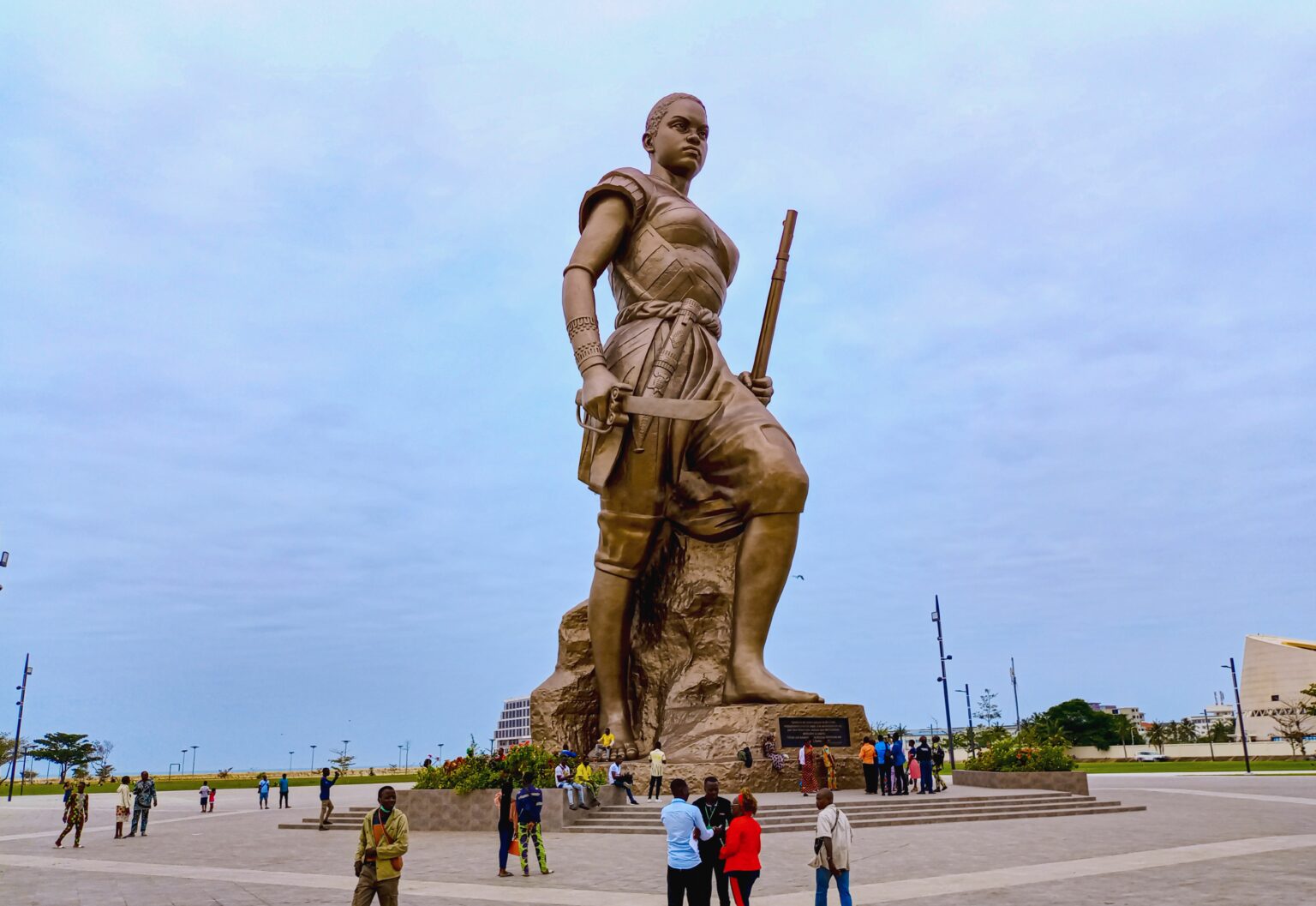 Benin's 30mtall "Amazon" statue honours the women warriors of Dahomey