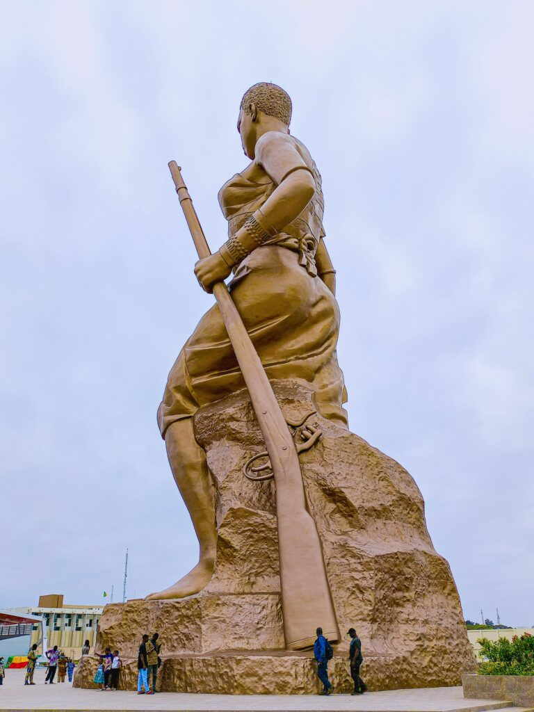 Benin's 30mtall "Amazon" statue honours the women warriors of Dahomey