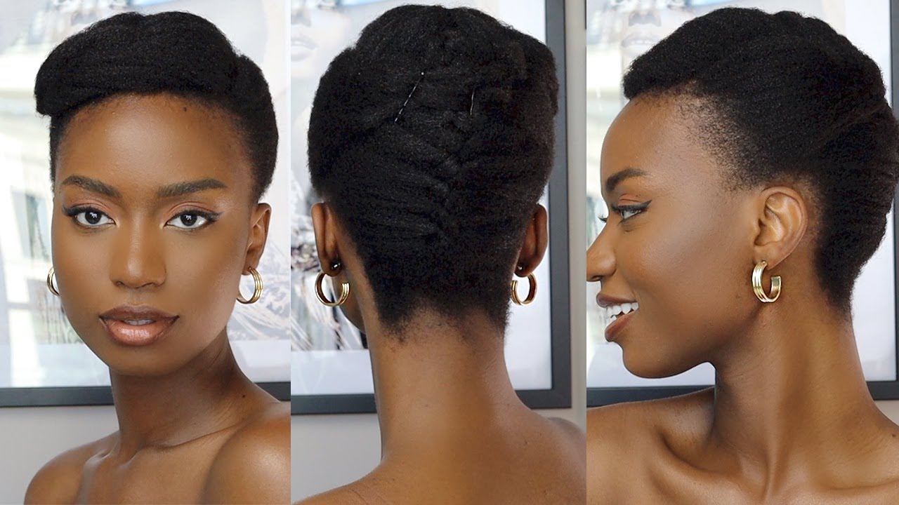 Want your hair to look like art? Check out Glory Okings' 4C braided updo  tutorial | BellaNaija