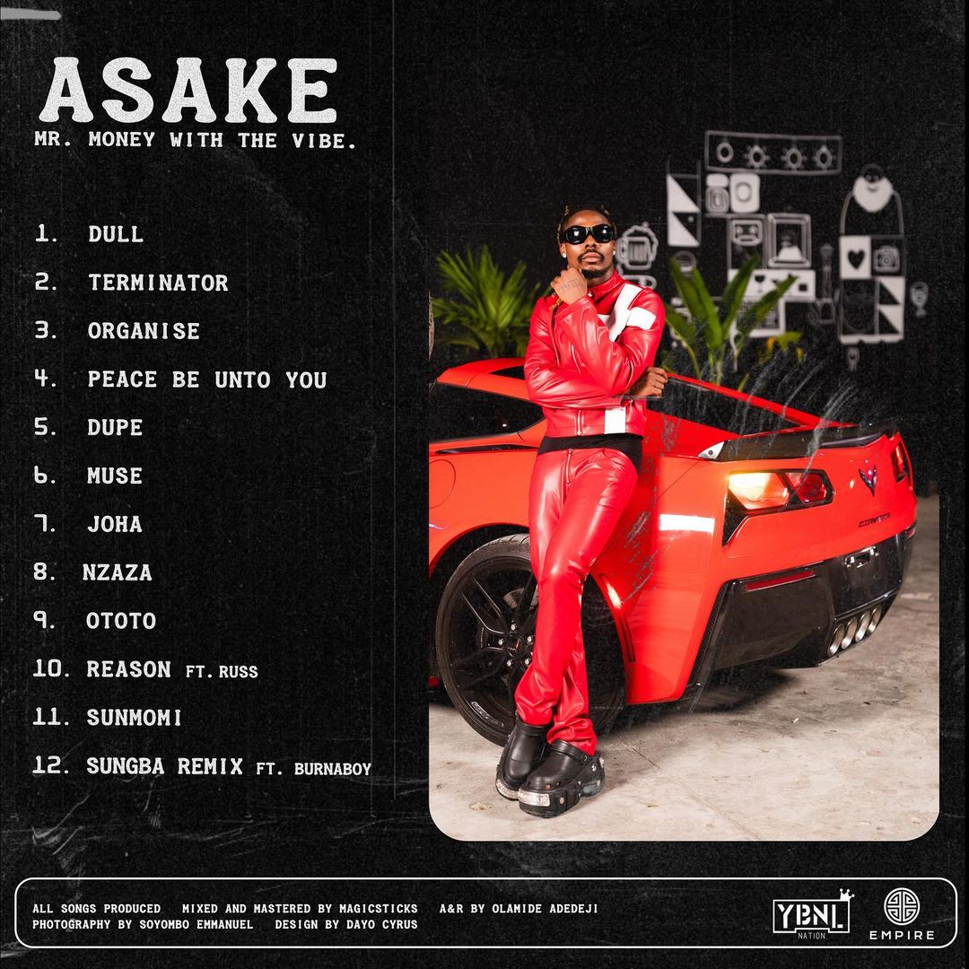 Listen Now Asake Mr Money With The Vibe Full Album Is Out