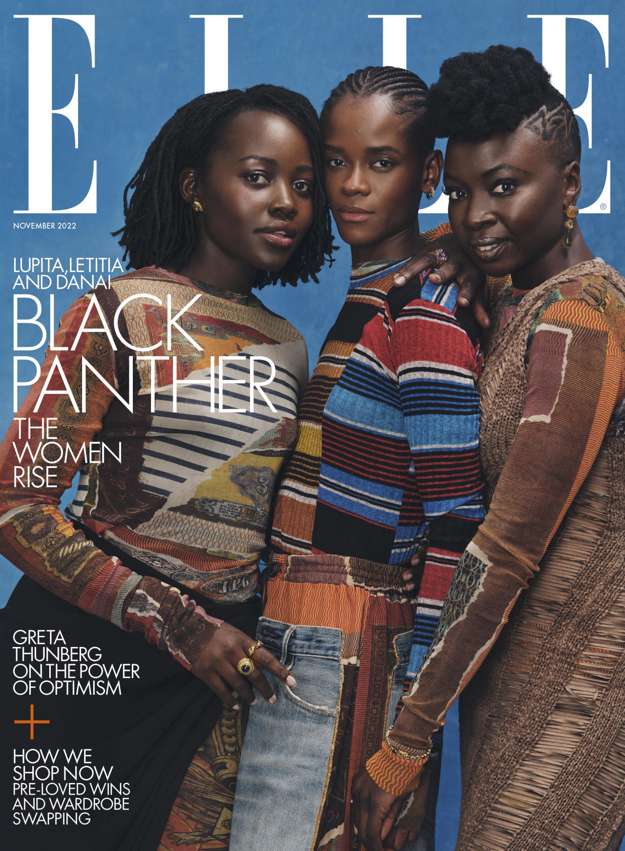 Lupita Nyong'o, Letitia Wright and Danai Gurira Cover Elle Magazine's