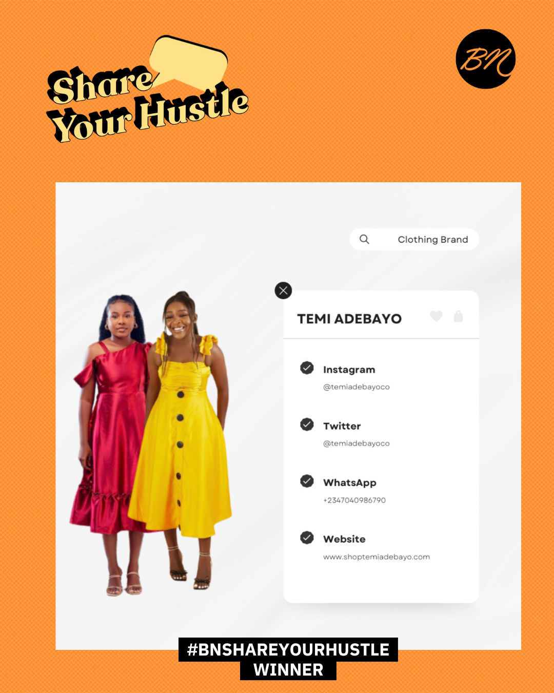 #BNShareYourHustle: If You’re Looking for Versatile & Vibrant Dresses, Temi Adebayo is Your Plug!