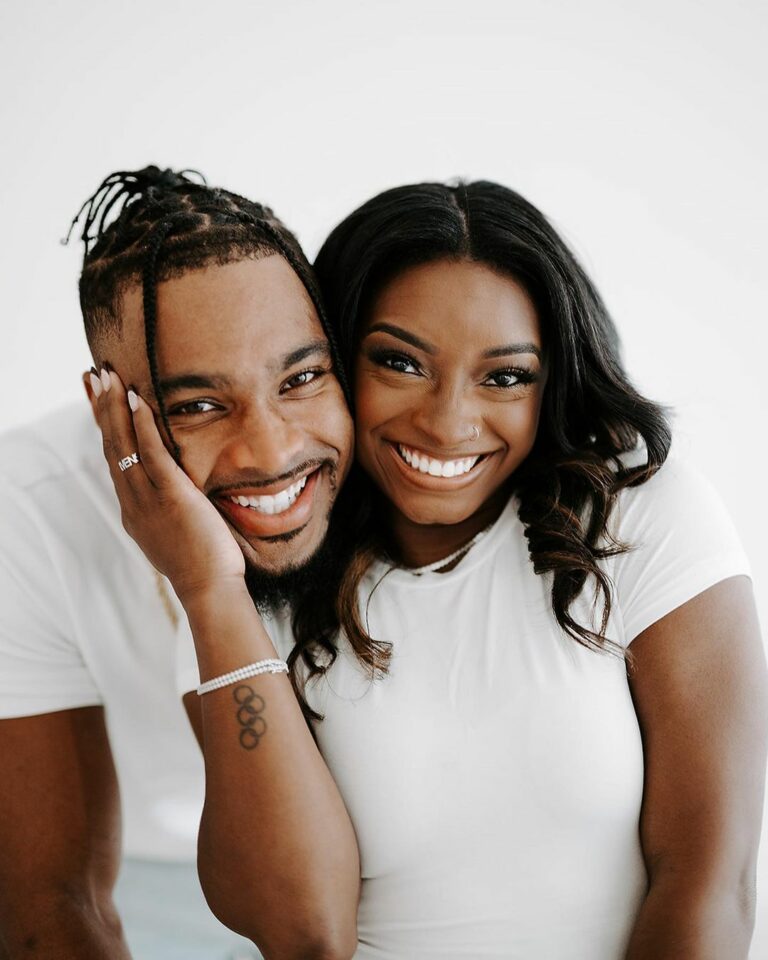 Simone Biles Stuns In Engagement Photos With Fiancé Jonathan Owens