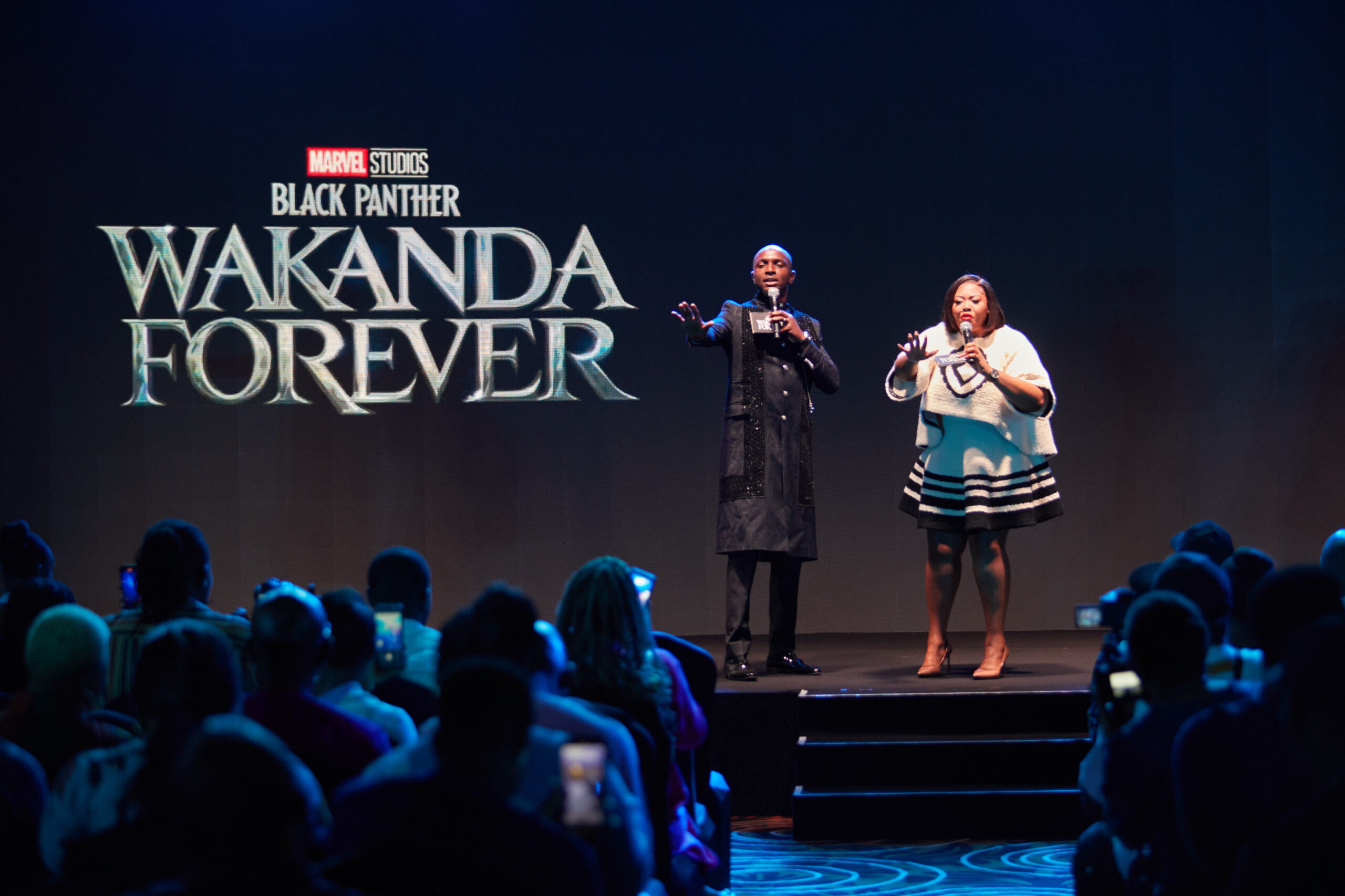 'Black Panther: Wakanda Forever' - Lagos Welcomes Stars For Press Conference and African Premiere (Photos)