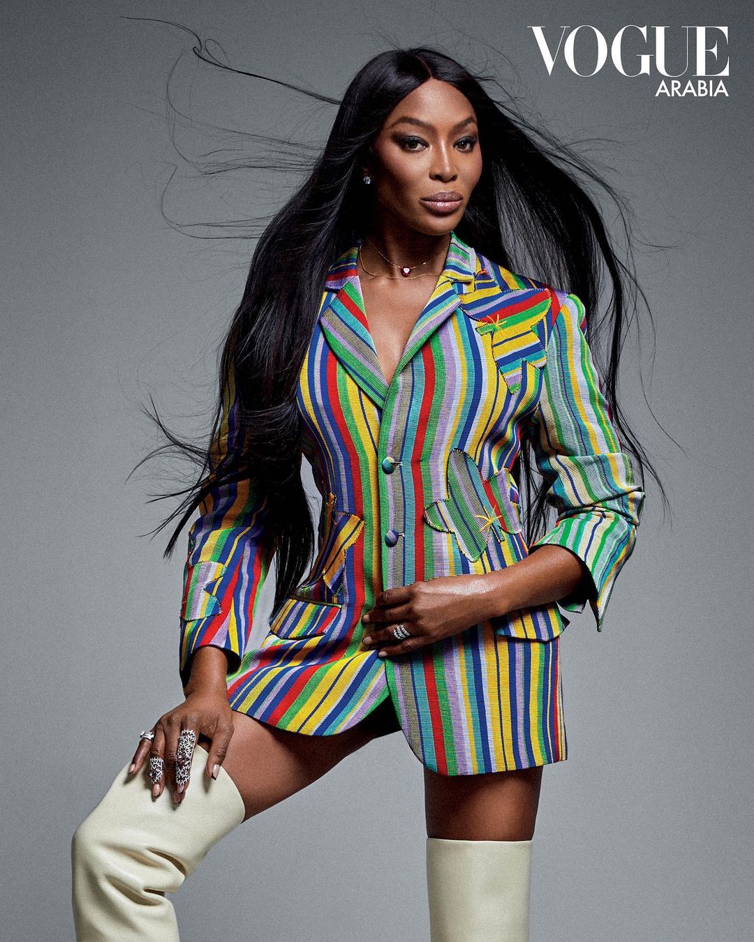 Naomi Campbell Stuns in Designs from African Brands in Vogue Arabia's