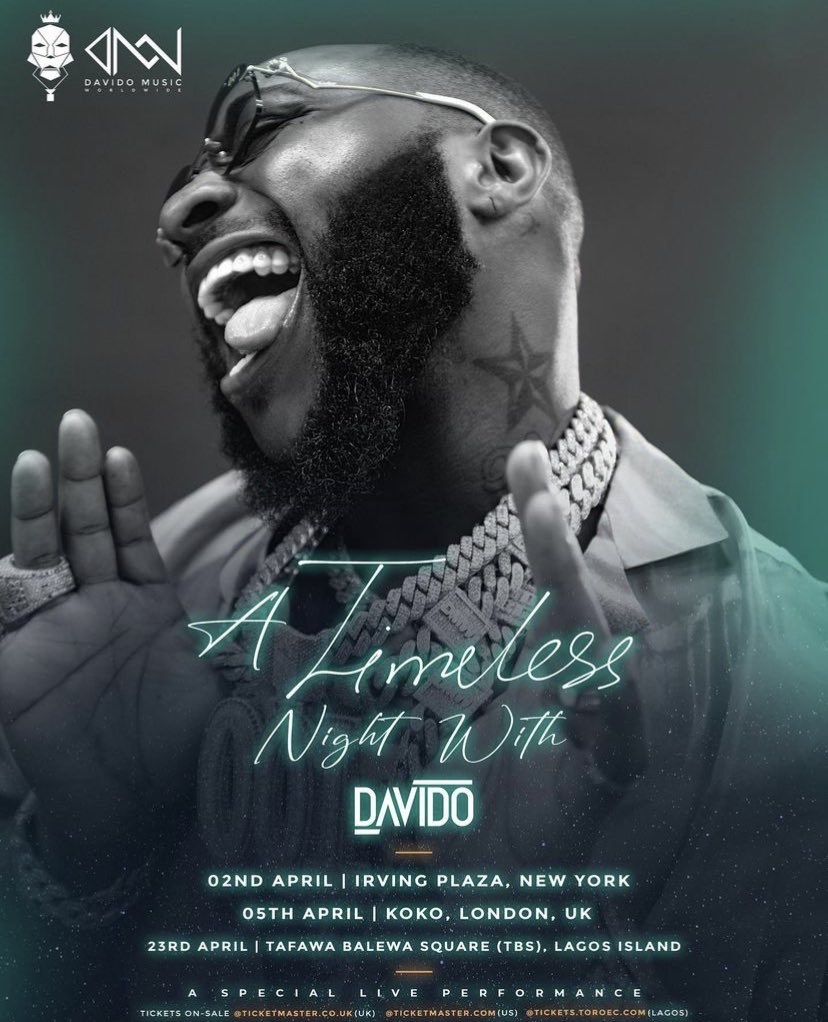 Davido to Host Special Live Event "A Timeless Night" in New York
