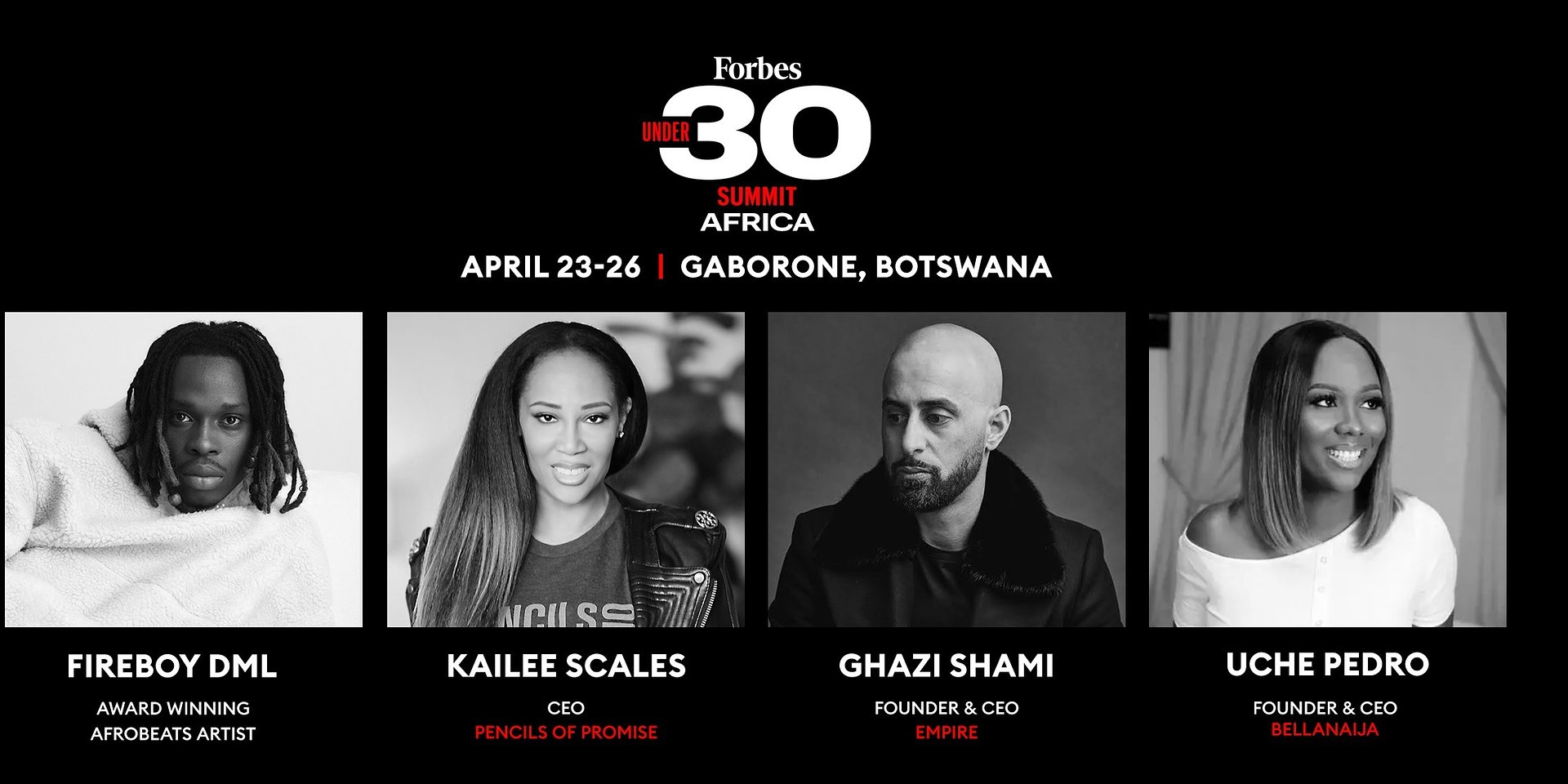 Forbes Under 30 Summit Africa announces Speaker Lineup including Uche