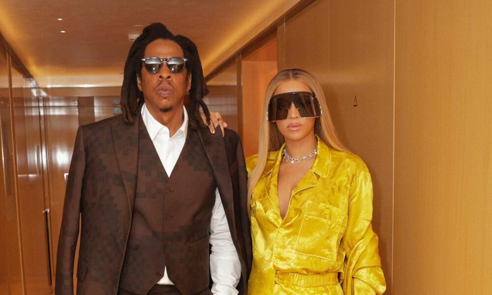 Rihanna and ASAP Rocky Attend Fenty Beauty Event with Rih in Custom Green  and Pink The Attico and ASAP Rocky in Purple Louis Vuitton x Virgil Abloh  Jacket – Fashion Bomb Daily
