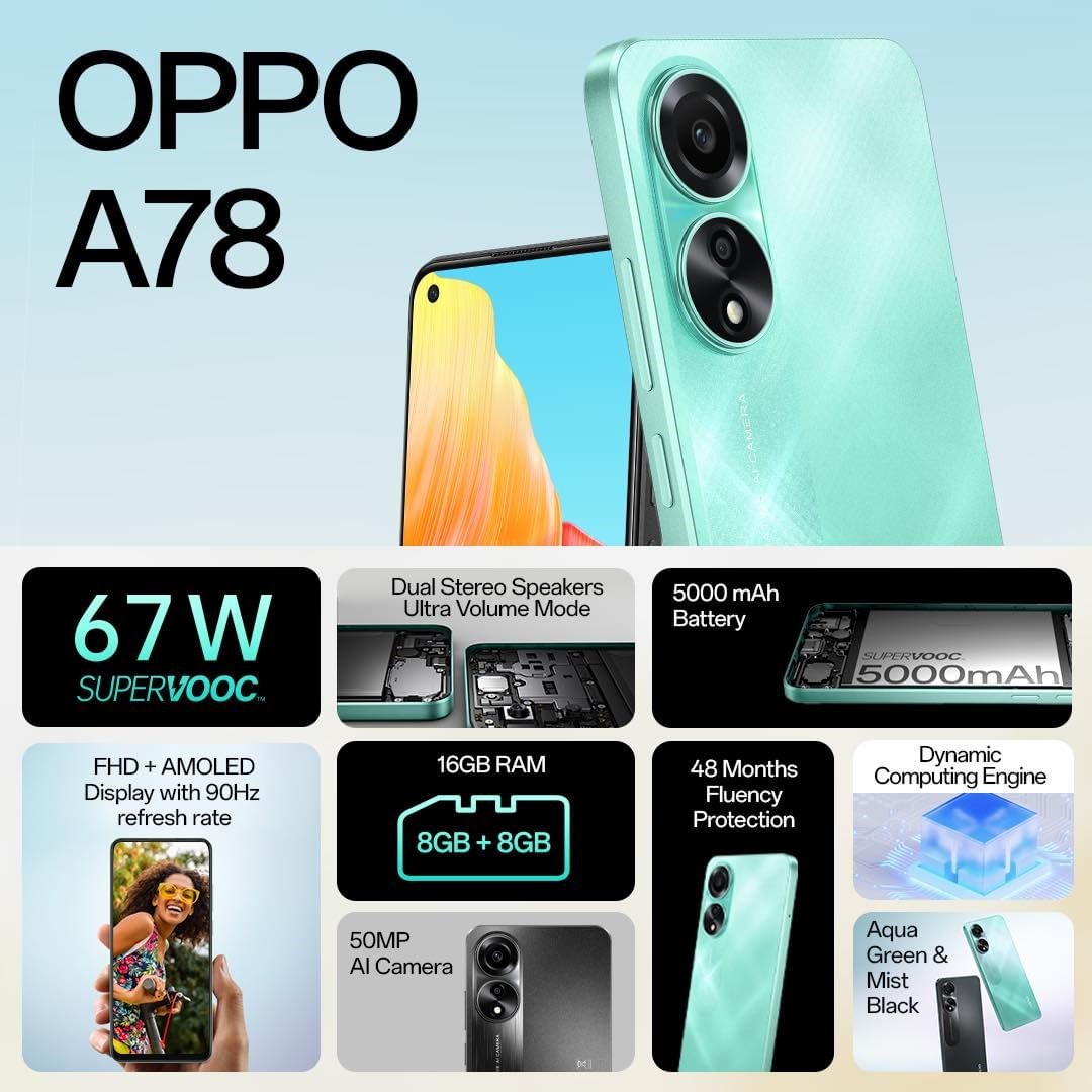 Top Five Reasons to Choose the All-New OPPO A78 Device