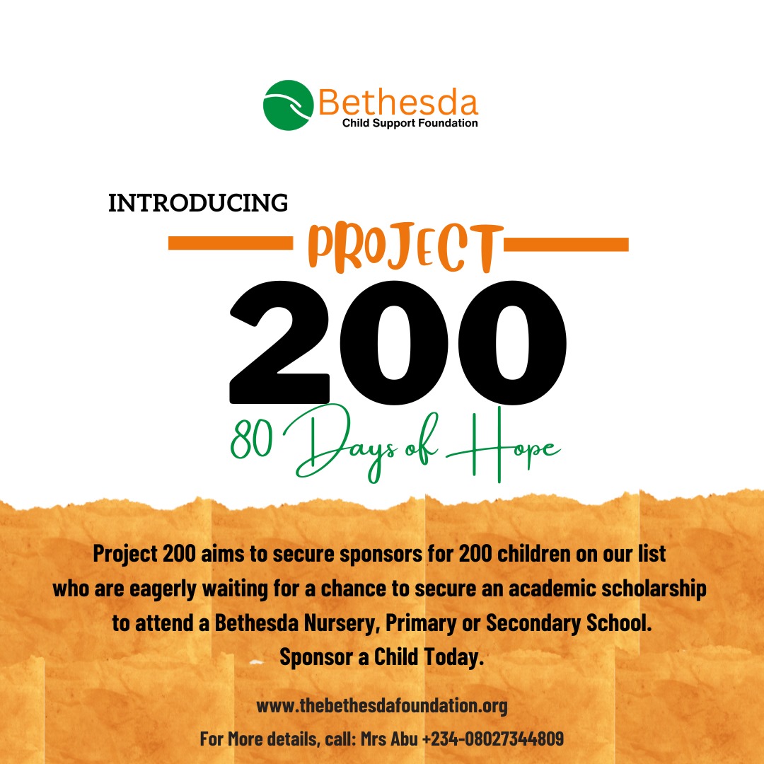 Here is how Project 200 aims to change Lives with the Bethesda Child Support Foundation