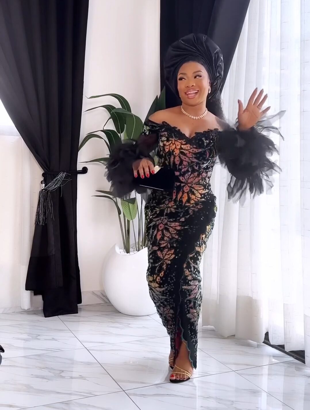 Here’s How Mo’Cheddah Got Owambe Ready For Her Mum’s 70th Birthday | WATCH