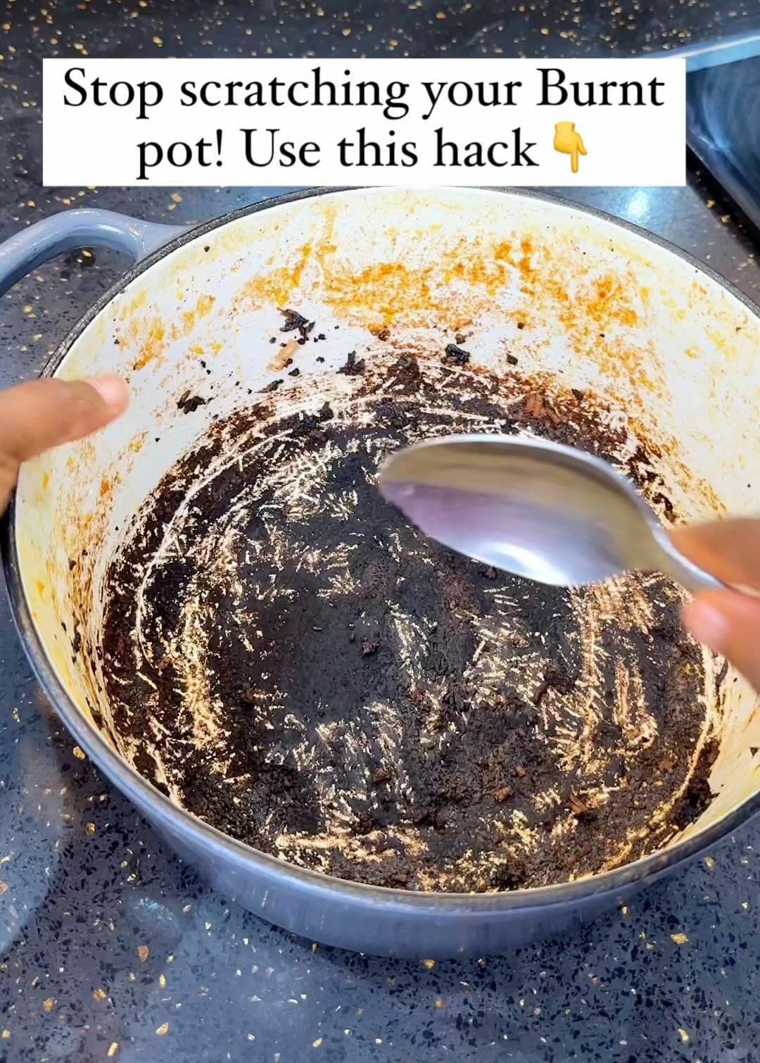 How To Easily Clean A Burnt Cooking Pot, Courtesy Of Tosin Samuel