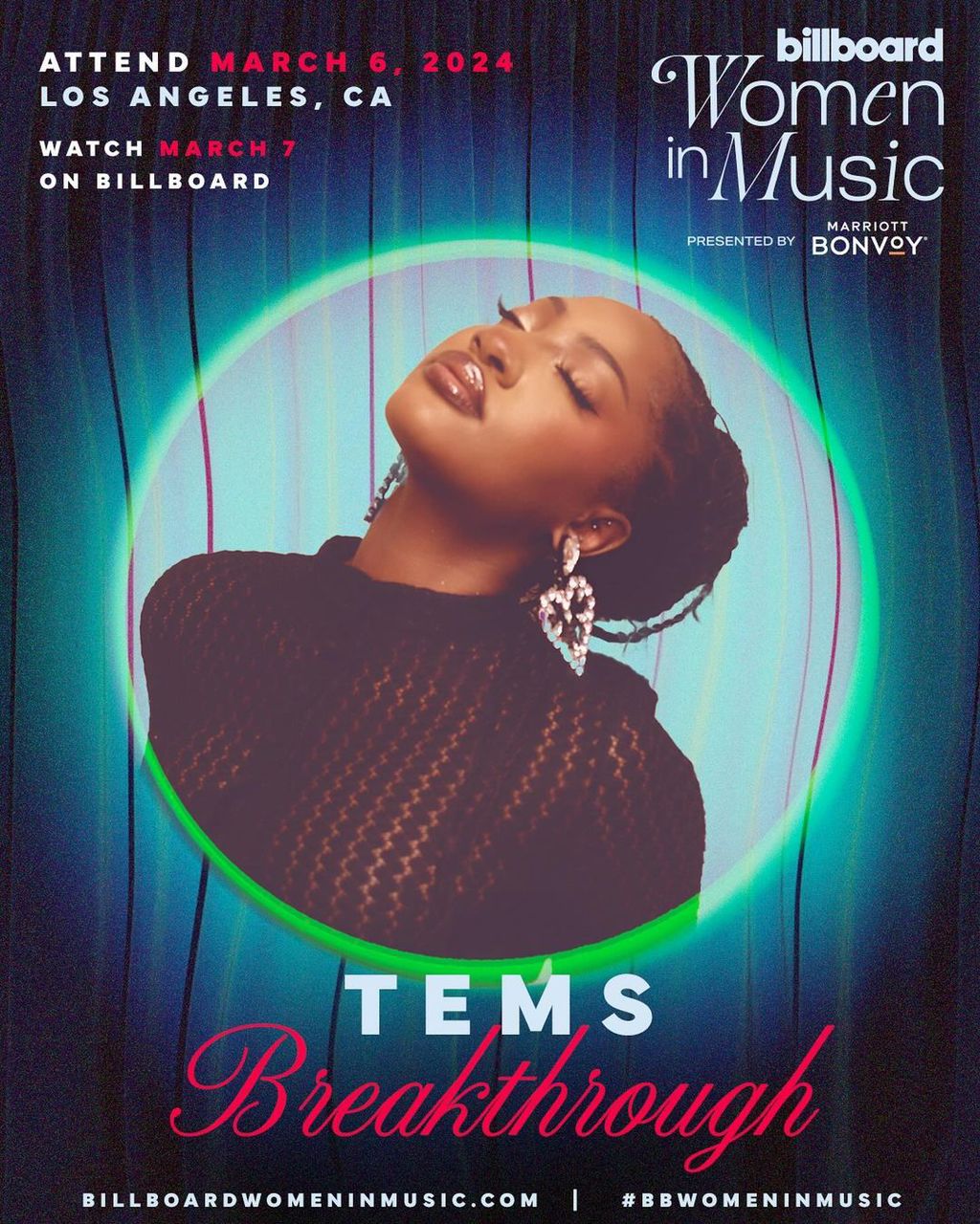 Tems Will Receive the ‘Breakthrough Award’ at the 2024 Billboard Women in Music Awards