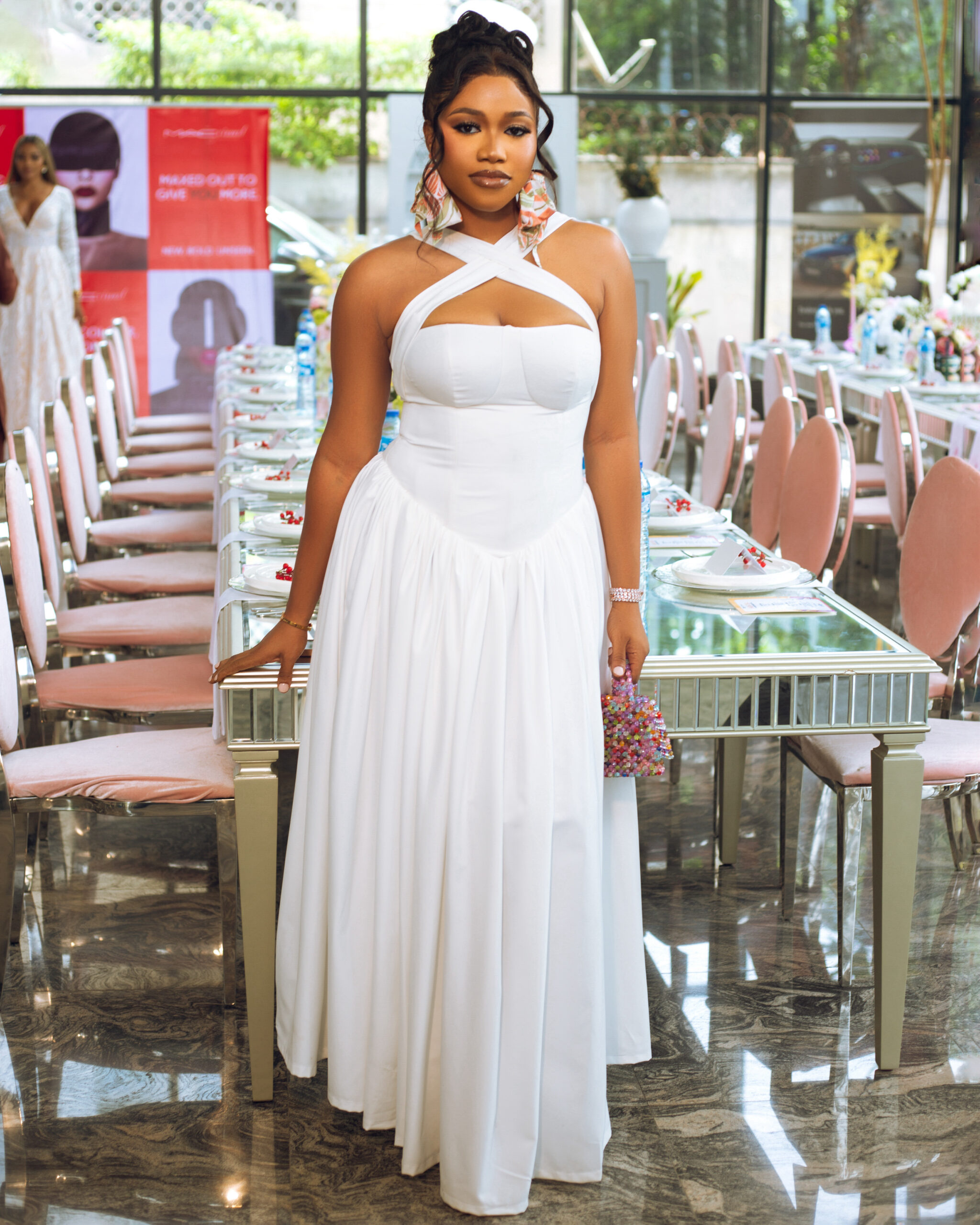bellanaija silk dresses If You Like Clean Girl Aesthetics, You will Love Mary Edoro's Sophisticated  Glam for #HighTeawithBNS 2024