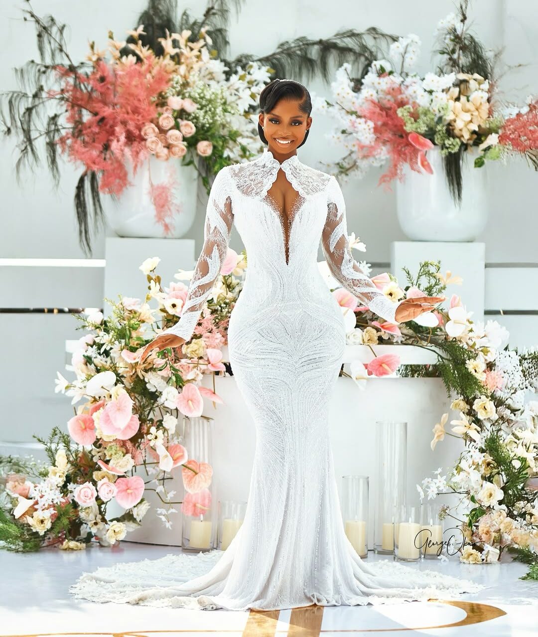 This Dress! Talk About Priscilla Ojo’s Bridal Perfection