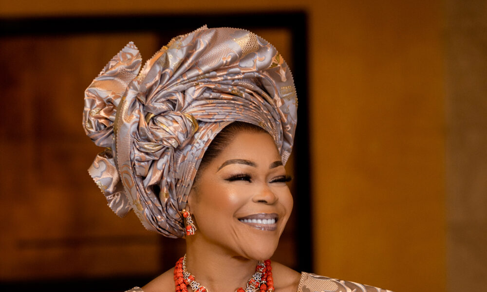 Nollywood Royalty Shaffy Bello Fuses Art & Style with Gbenga Artsmith